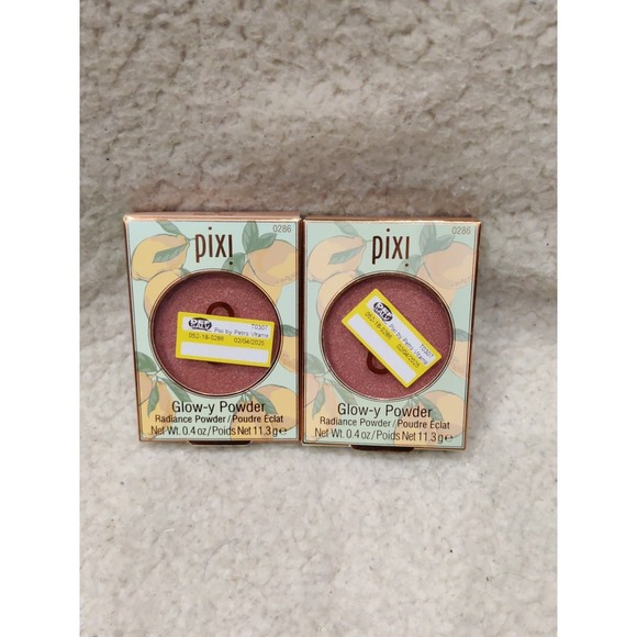 Pixi By Petra‎ Glow-y Powder Peach Dew Lash Line Ink Black Silk NIB (2-pack) - Picture 1 of 4